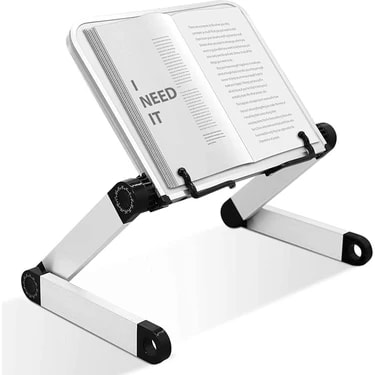 Hobimtek Metal Ayarlanabilir Kitap Okuma Standı Rahle Çok Amaçlı Laptop Tablet Standı