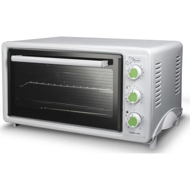 Luxell LX-3675 Usta Börekçi Fırın 40 lt Turbo Pişirme Özelliği ile Beyaz Renkli Kompakt