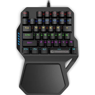 Rampage KB-R77 USB Rainbow Backlight Outemu Blue Switch Mekanik 36 Tuşlu Mini Gaming Oyuncu