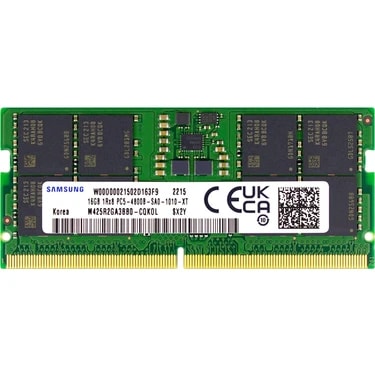 Samsung 16 GB Ddr5 4800MHZ CL40 Sodımm (M425R2GA3BB0--CQKOL) Notebook