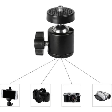 The Wlue Tripod Slr Projeksiyon Kamera ve Ring Light Için 360 Derece Dönebilen Metal Oynar