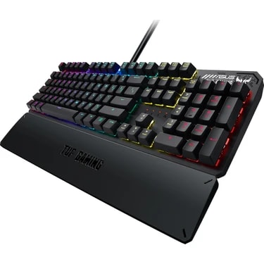 ASUS TUF GAMING K3 RED SWITCH/ABS/TR AURA SYNC RGB OPTİK MEKANİK TÜRKÇE OYUNCU KLAVYESİ BİLEK