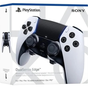 Sony PS5 DualSense Edge Kablosuz Gamepad Beyaz Ergonomik Adaptif Tetik ve Dokunsal Geri Bildirim
