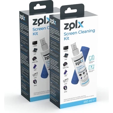 Zolx Ekran Temizleme Seti 250ML * 2 Adet (MİKROFİBER BEZ HEDİYE) Tv, Bilgisayar, Notebook, Monitör,