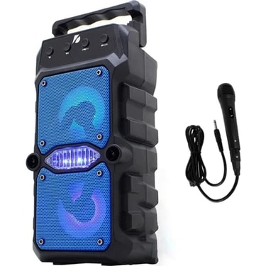 Polygold GTS-1571 Rgb Işıklı Mikrofonlu Bluetooth Hoparlör 3x2'' Kablosuz Outdoor Parti Hoparlörü