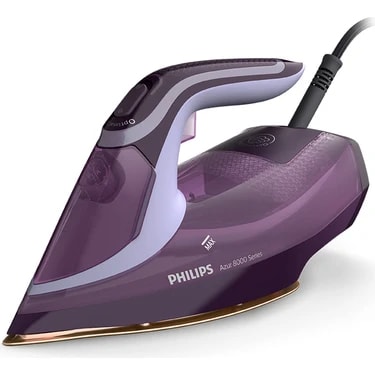 Philips 8000 Serisi Azur Buharlı Ütü, 3000W, SteamGlide Elite Taban, Otomatik Kapanma, 240 g Şok