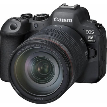 Canon Eos R6 Mark II 24-105MM F/4L IS USM Kit Siyah Renkli Aynasız SLR Fotoğraf
