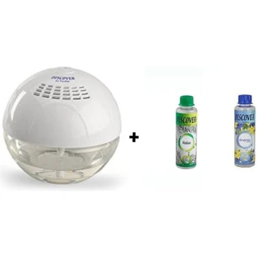 Discover Sihirli Küre Hava Temizleme Makinesi Işıksız + 1 Adet 150 Ml. Relax + 1 Adet Energy 150ML.