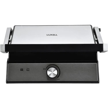 Luxell Lxtm-02 2000WATT Tost Makinesi Antrasit-Gri Döküm Plaka ile Yağ Toplama