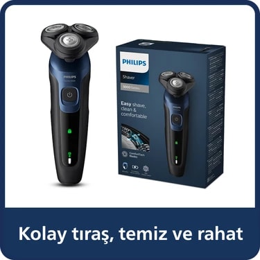 Philips 5000 Serisi Islak&Kuru Tıraş Makinesi, 360° Yüz kıvrımı başlıklar, Hassas