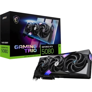 Msı VGA Geforce Rtx 5080 16G Gamıng Trıo Oc RTX5080 16GB Gdrr7 256 B DX12 Pcıe 5.0 X16 (3xdp