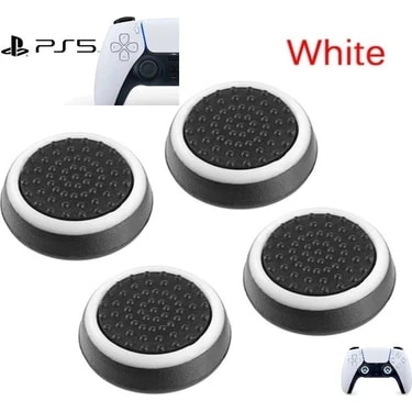 Doreka Ps4 Ps5 Xbox Analog Koruyucu 4'lü Paket Kılıf Beyaz Renkli Dayanıklı