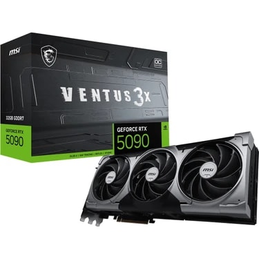 MSI GeForce RTX 5090 32G VENTUS 3X OC 32GB GDDR7 512 Bit DLSS 4 Ekran