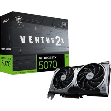 Msı VGA Geforce Rtx 5070 12G Ventus 2x Oc RTX5070 12GB Gdrr7 192B DX12 Pcıe 5.0 X16 (3xdp