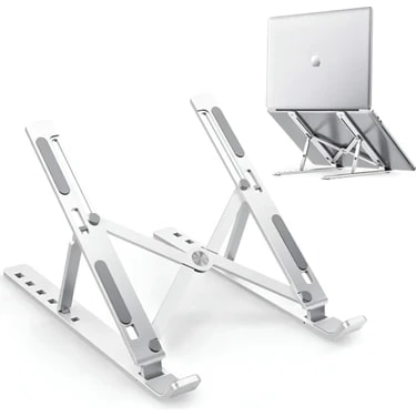 Alüminyum Ayarlı Laptop Macbook Notebook Uyumlu Stand Laptop Yükseltici Tablet Standı