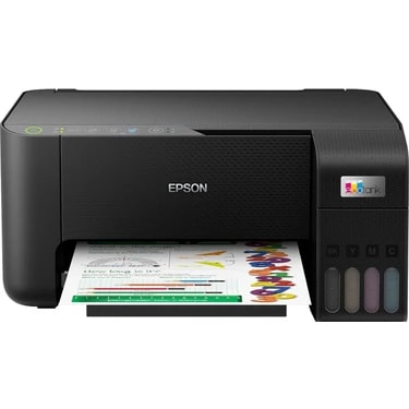 Epson Ecotank L3250 Wi-Fi + Tarayıcı + Fotokopi Renkli Çok Fonksiyonlu Tanklı Mürekkep Püskürtmeli