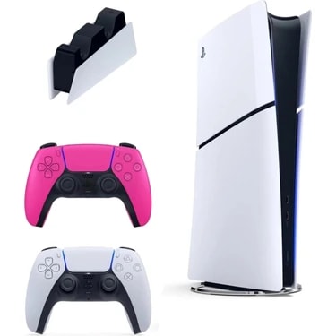 SONY Playstation 5 Slim Digital Ithalatçı + 2. Pembe Dualsense + Şarj