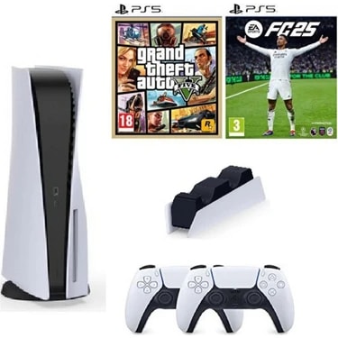 Sony Playstation 5 Standart Edition 2.kol Dualsense Şarj Istasyonu Ps5 Gta 5 Ps5