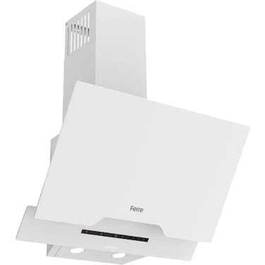 Ferre D064-SA 60 cm Beyaz Sessiz DC Invertör Motorlu Davlumbaz Duvar Tipi Eğimli