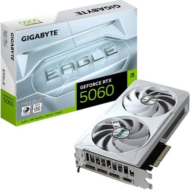 Gıgabyte Geforce Rtx 5060 Eagle Oc Ice 8g Gddr7 8gb 128BIT Dlss 4 GV-N5060EAGLEOC Ice-8gd Nvıdıa
