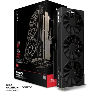 Xfx Swift Amd Radeon Rx 9070XT Triple Fan Gaming Edition With 16GB Gddr6 HDMI 3 Fan Ekran