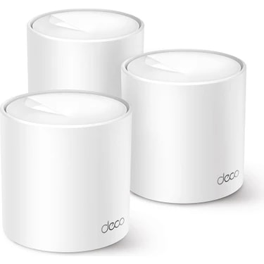 TP-Link Deco X10 (3-Pack) | Wi-Fi 6 Mesh Sistemi | AX1500 Mbps Hız | Fiber Uyumlu | Çift Bant |