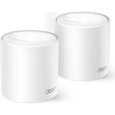 TP-Link Deco X10 (2-Pack) | Wi-Fi 6 Mesh Sistemi | AX1500 Mbps Hız | Fiber Uyumlu | Çift Bant |