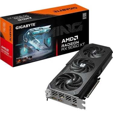 Gigabyte Radeon Rx 9060 Xt Gaming Oc 16 GB Gddr6 128 Bit Ekran Kartı Üçlü Fan Soğutma ve HDMI
