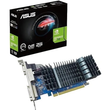 ASUS GT710-SL-2GD5-BRK-EVO-NVIDIA-GEFORCE-GT 710-2GB DDR3-64bit-954MHz-DVI-HDMI-Low Profile-EKRAN