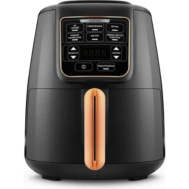 Karaca Air Pro Cook XL 2 in 1 Konuşan Airfryer Black Copper 4
