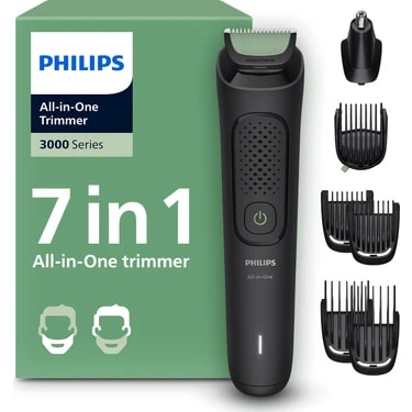 Philips 3000 Serisi 7in1, Erkek Bakım Seti, Yüz/Saç/Vücut Tıraş Makinesi, Islak /Kuru Kullanım,