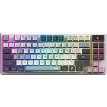 Msı Forge GK600 Tkl Wıreless Sky Rgb Mekanik Linear Kablosuz Türkçe Gaming