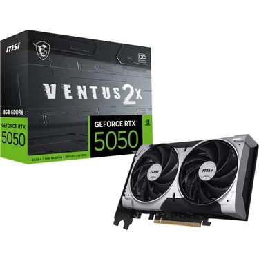 Msı VGA Geforce Rtx 5050 8g Ventus 2x Oc RTX5050 8gb Gddr6 128B DX12 Pcıe 5.0 X16 (3xdp