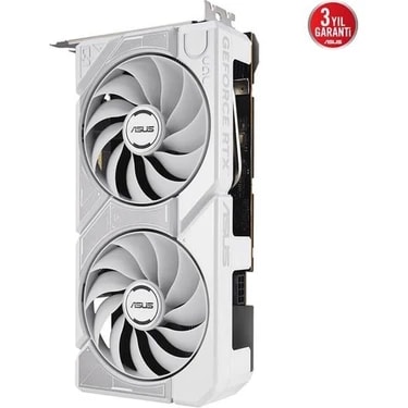 ASUS DUAL-RTX5060-O8G-WHITE-NVIDIA-GEFORCE-RTX 5060-8GB GDDR7-128bit--OC-HDMI-3xDP-DLSS3 EKRAN