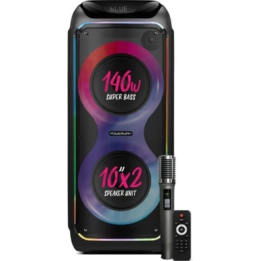 Woofer 140W Hoparlör Gitar Saz Girişli Karaoke Parti Ses Sistemi Dijital Ekran