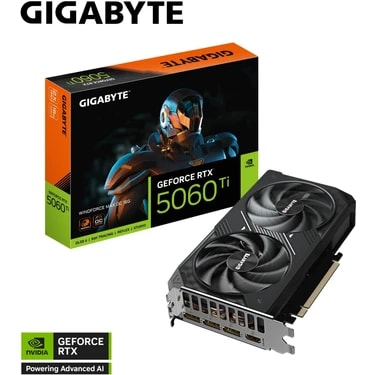 Gigabyte Geforce RTX5060TI Wındforce Max Oc GV-N506TWF2MAX OC-16GD Gddr7 16GB 128BIT Gaming