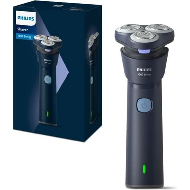Philips 1000 Serisi Islak&Kuru Tıraş Makinesi, 3 Yönde Dönen Başlıklar,PowerCut Bıçaklar,