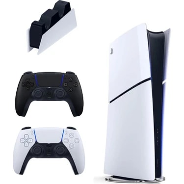 Sony Playstation 5 Slim Digital 825 GB + Şarj Istasyonu + 2. Siyah Dualsense Ithalatçı