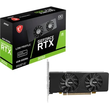 MSI Msı VGA Geforce Rtx 3050 Lp E 6g Oc RTX3050 6gb Gddr6 96B DX12 Pcıe 4.0 X8 (1xdp