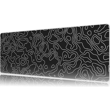 Urzuva Topographic Flow 70X30 3mm Kalınlık Premium Gaming Oyuncu Mousepad, Anti Slip Xxl Mouse