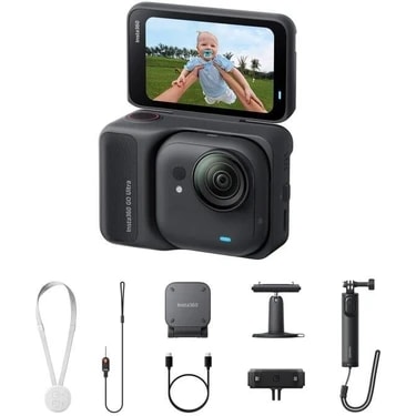Insta360 Go Ultra Creator Bundle (Siyah) 4K Video ve 50 MP Fotoğraf Çekimi