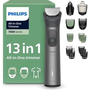 PHILIPS MG7922/15 Erkek Bakım Seti 13'ü 1 Arada Saç & Sakal & Vücut Şekillendirici, Hızlı Şarj