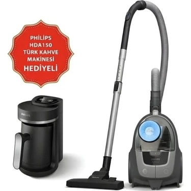 Philips XB2142/10-HDA150/61 Torbasız Süpürge 850 W Güçlü Emiş Teknolojisi ve HEPA Filtreli 1.3 lt