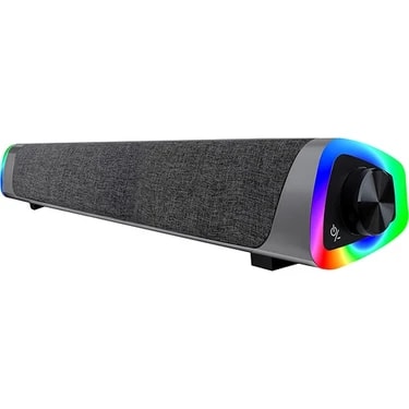 Mikado MD-SBT26 Siyah 3W*2 Kanal Tipi Kablosuz Soundbar Speaker Bluetooth ile LED