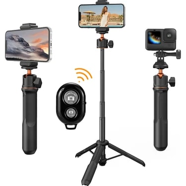 K&f Concept 60CM Selfie Çubuğu & Tripod | Aksiyon Kameralar ve Cep Telefonları ile