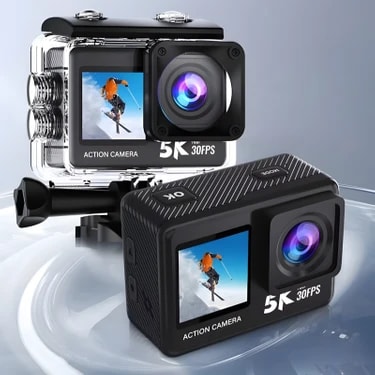 İdragon AT-S81TR 5k Aksiyon Kamera 4K 60FPS Wifi Çift Ekran 48MP Eıs Stabilizasyon Su Geçirmez Spor