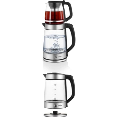 Sinbo STM-5990 2’si 1 Arada Çay Makinesi ve Kettle 2.0 L + 1.2 L Cam