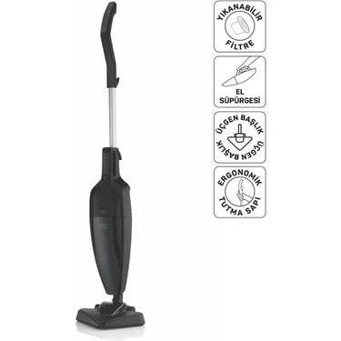 Arzum FL492 Felix Polvo Pro Dikey Elektrikli Süpürge 800W, Yıkanabilir Filtre, 1.5 L Toz Haznesi,