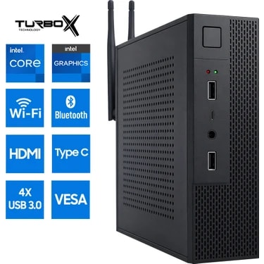 Turbox Mini-56 Intel Core I7 7700 16GB Ram 256GB M.2 Nvme SSD HDMI Type-C Wifi Bluetooth Mini