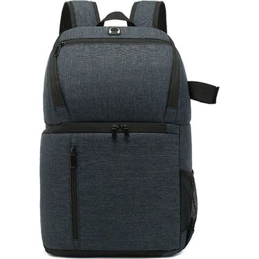 Arcury P02 Antrasit Sırt Çantası 47x30x15 cm Su Geçirmez Naylon Malzeme ile DSLR/SLR